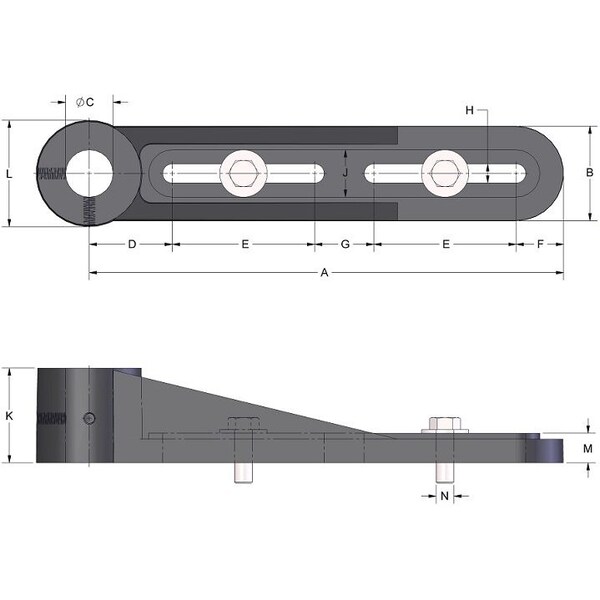 Brewer Machine & Gear HEAVY DUTY TENSIONER, Used with SO9 Shaft BB1 - main
